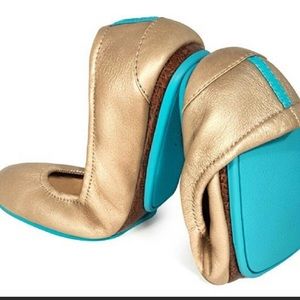 RARE limited edition champagne tieks size 8